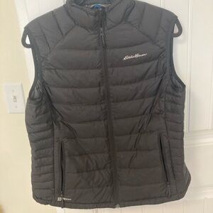 Eddie Bauer Charcoal Quilted Vest